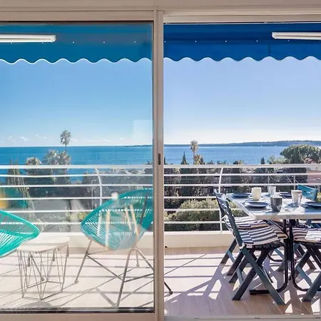 Apartment With Panoramic Sea View, Walk To The Beach - Marechal Juin By Halldis